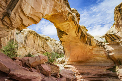 View of rock formations