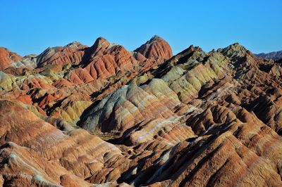 View of rock formations