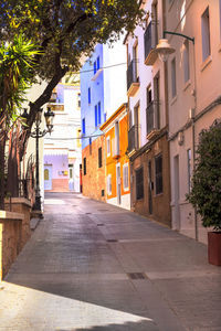 Street amidst buildings in city