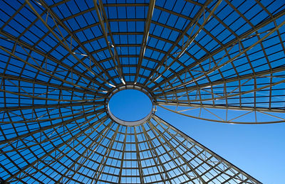 Low angle view of skylight