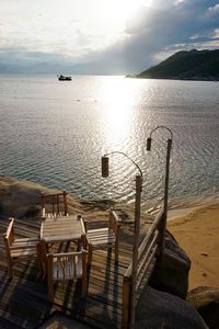 Scenic view of sea against sky