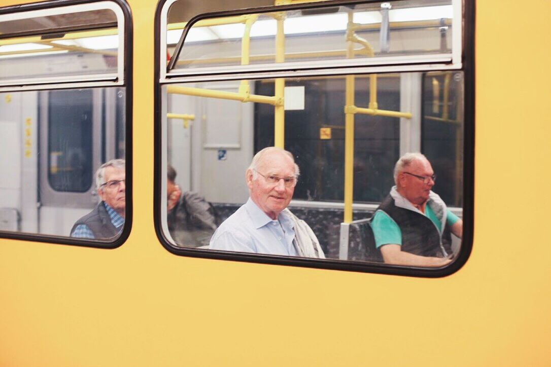 MEN IN BUS