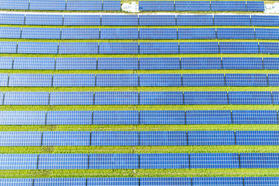 Aerial view of photovoltaic plant