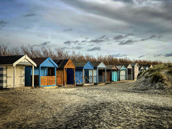 Beach huts on west wittering beach 