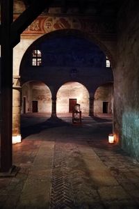 Corridor of historic building