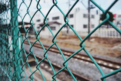 Close-up of chainlink fence