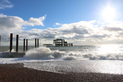 Scenic view of sea against sky