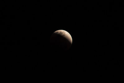 Close-up of moon against sky at night