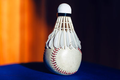 Close-up of ball on table