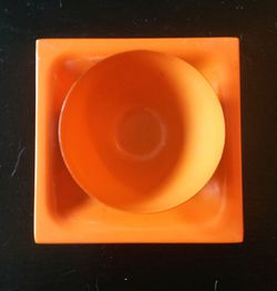 Directly above shot of breakfast on table