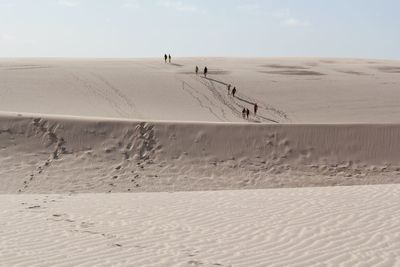 Scenic view of desert against sky