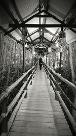 Footbridge at night