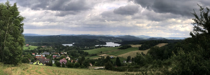 Panoramic view of landscape against sky