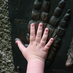 Close-up of human hand