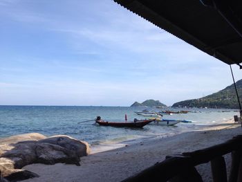 Scenic view of sea against sky