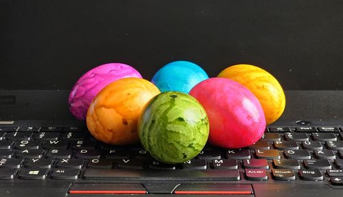 Close-up of fruits on table