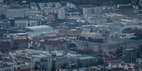 High angle view of cityscape