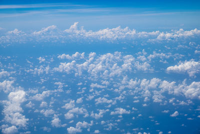 Aerial view of clouds over sea