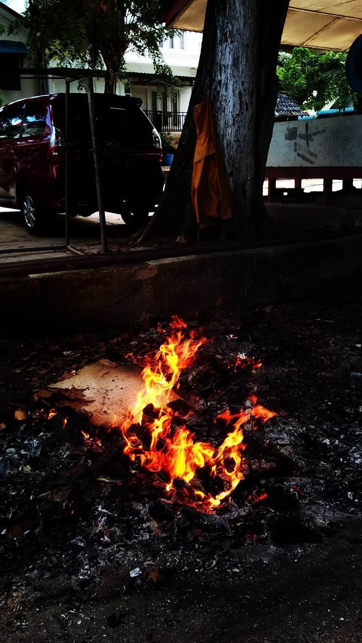 BONFIRE ON WOODEN FIRE