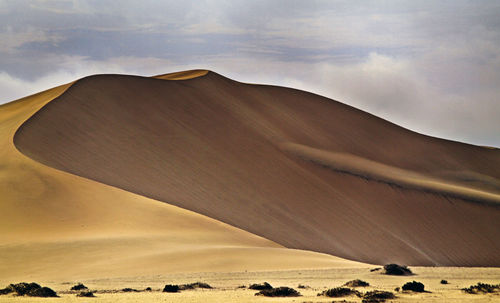 Scenic view of desert against sky