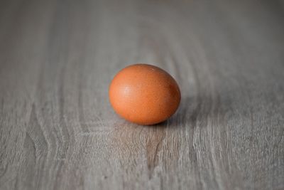 High angle view of orange on table