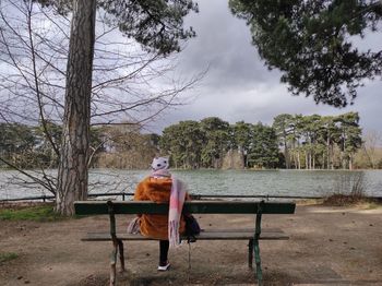 Bench in park