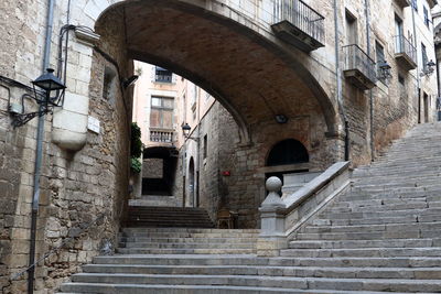 Staircase by historic building