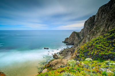 Scenic view of sea against sky