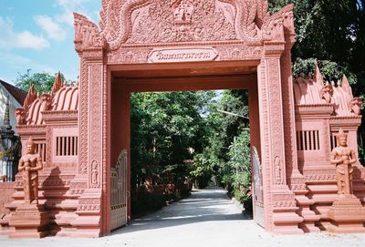 Entrance of historic building