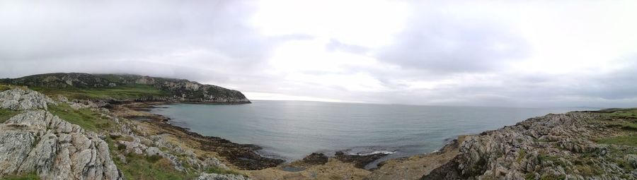 Panoramic view of sea against sky