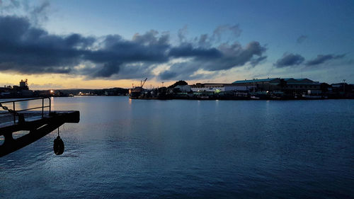 View of city at waterfront