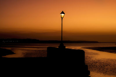 Sunset at the seaside