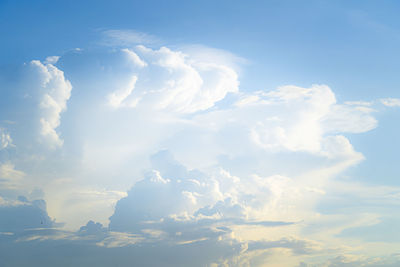 Low angle view of clouds in sky