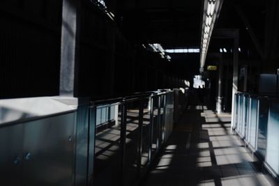 Empty corridor in building