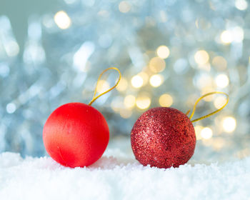 Close-up of ice cream in winter