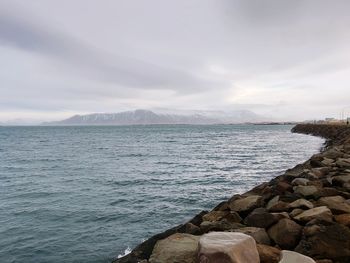Scenic view of sea against sky