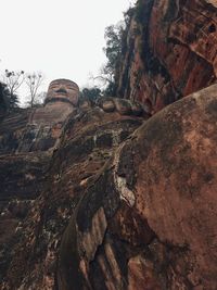 Close-up of person against sky