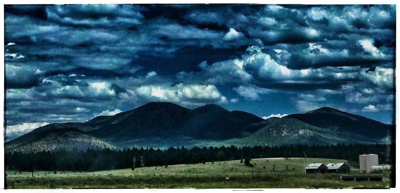 Clouds and mountains