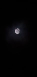 Full moon in sky at night