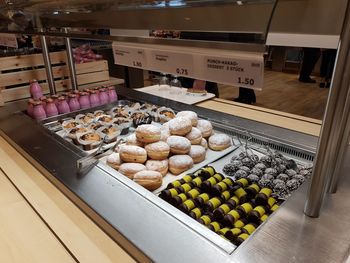 High angle view of food for sale in store