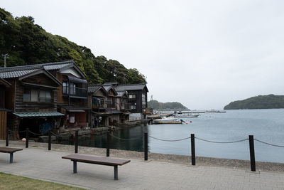 A house by the sea in ine, japan.