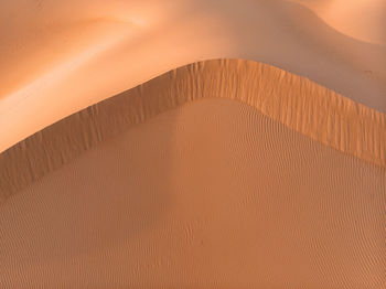 Sand dunes in a desert