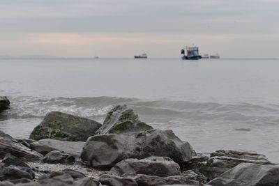 Scenic view of sea against sky