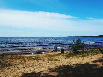 Scenic view of sea against sky