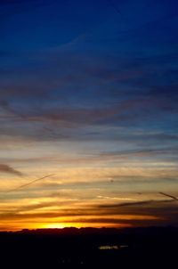 Sunset over landscape