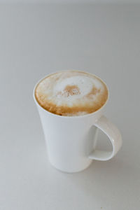 Close-up of cappuccino