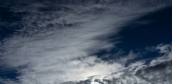 Low angle view of clouds in sky