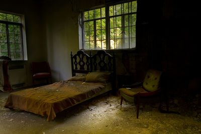 Interior of abandoned building