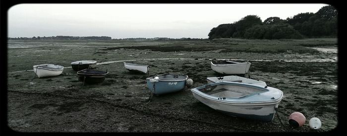 Boats in sea