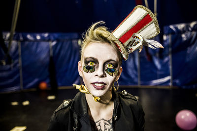 Portrait of a circus worker
